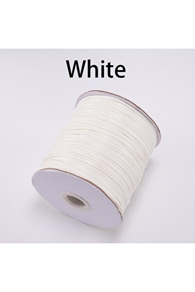 Choice 0.8mm (10Meters) White 10m/lot Korean Waxed Cotton Cord Waxed Thread C...