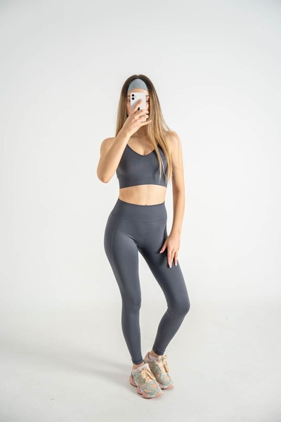 FEELAMORE Origin Seamless Çapraz Askılı Crop Top Spor Sütyeni ve Toparlayıcı ...