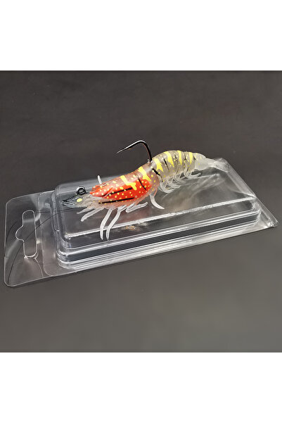 Choice 536-C-1pc Clear ANFS 1pc/3pcs Luminous Soft Bait Prawn Fishing Lure wi...