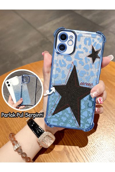 ucuc iPhone 11 Compatible Transparent Four Corner Silicone Coated Glossy Edge...