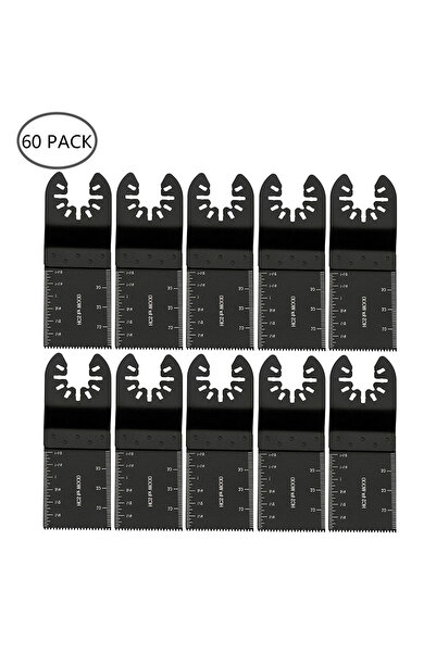 Choice3 60PACK 5-60Pcs Universal Saw Blade Oscillating Multi Tool Blades Stra...