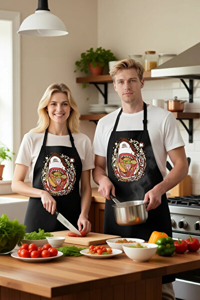 PayBuy Unisex Kitchen Chef Apron with Shark Eating Food in His Mouth Printed ...