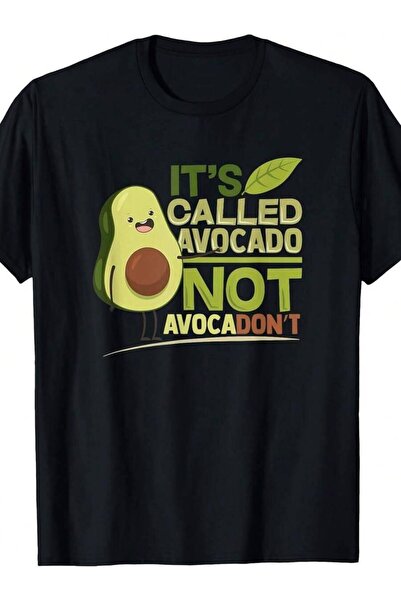 Generic تي شيرت نسائي بطبعة "Be Avocado, Not Avocadont" هدية عيد ميلاد مضحكة