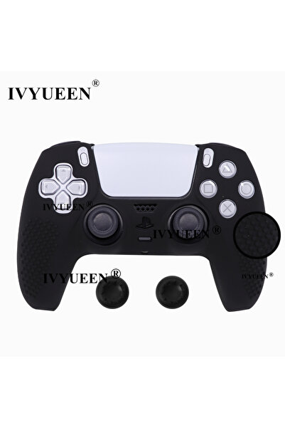 Choice7 black IVYUEEN Studded Protective Cover Skin for PlayStation 5 DualSen...