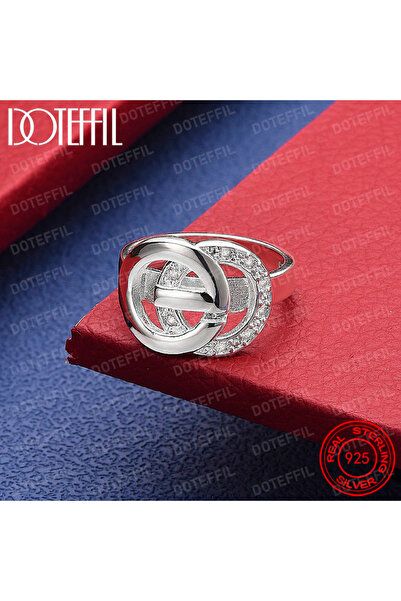 Choice1 8 WHITE 925 Sterling Silver O Round AAA Crystal Ring For Woman Weddin...