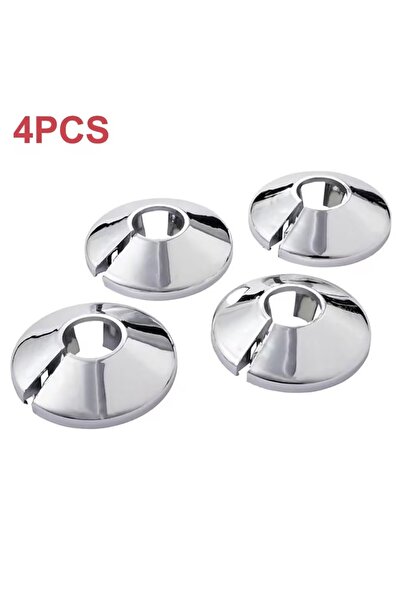 Choice Chrome 4PCS 15mm Radiator Pipe Collars Cover Triangle Valve Plastic De...
