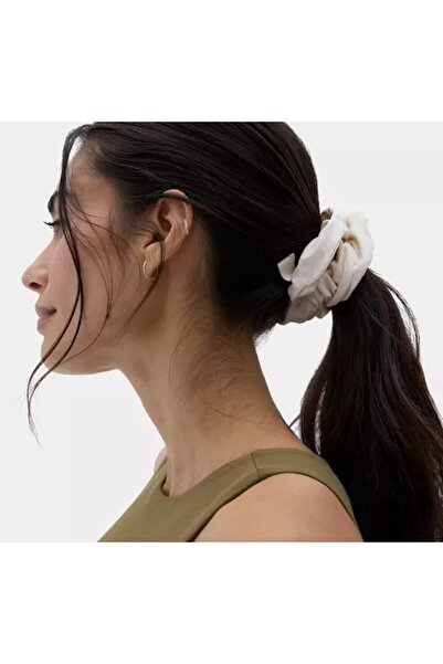 Kitsch Towel Scrunchies Ultra Soft Hair Ties - 2 Pack - Snow White