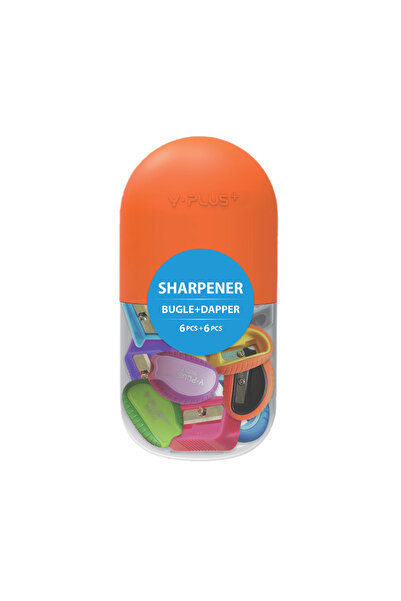 Y Plus Y-PLUS Sharpener Jar, 12 pcs, Assorted
