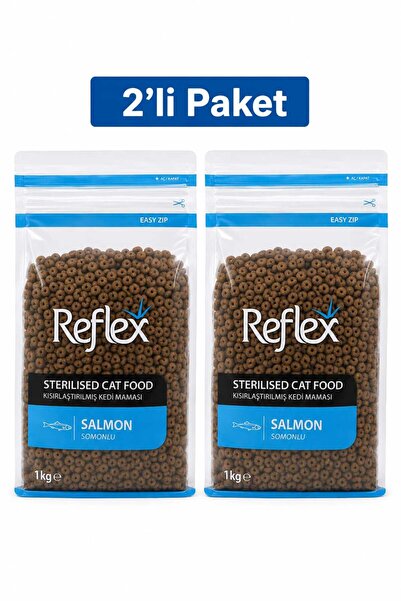 Reflex Somonlu Kısırlaştırılmış Kedi Maması 1 Kg x 2 Adet