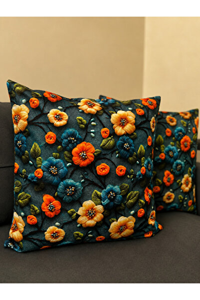 Eys Digital Printed Double-Sided Cotton Throw Pillow Cover – Hidden Zipper, L...