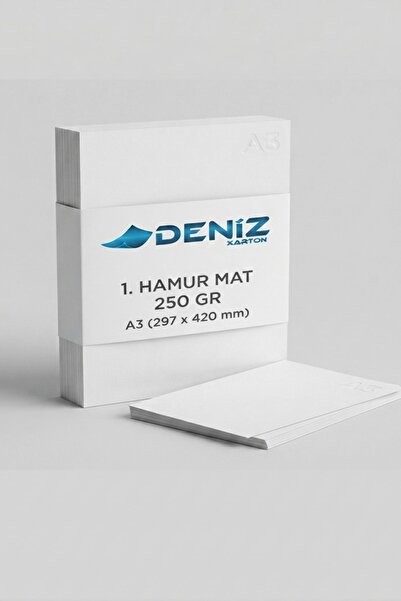 Deniz Karton A3 250 GR 1. HAMUR TÜM YAZICILAR İÇİN KALIN KAĞIT