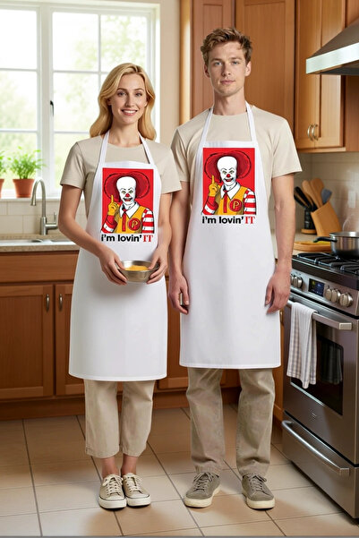 PayBuy Unisex Kitchen Chef Apron Fast Food Themed Funny Printed Daily Use Com...