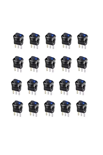 Choice blue 20pcs/lot On-Off Control 4 Colors Push Button Switch 3 Pin 12V 20...