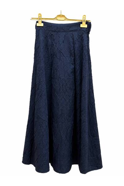 jooq Fusta elegantă pentru femei, cu textură jacquard încrețită, lungă, evaza...