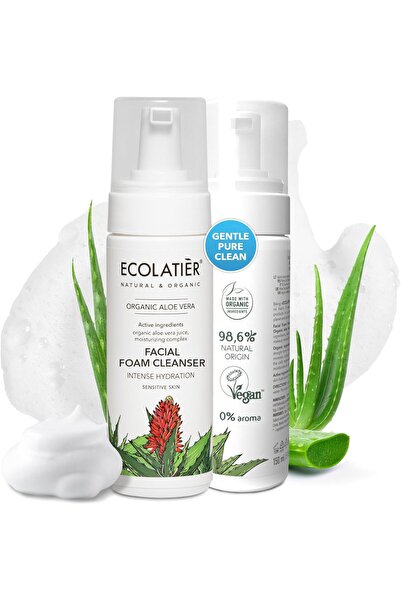 ECOLATIER Intense Hydration Facial Foam Cleanser with Organic Aloe Vera 150ml