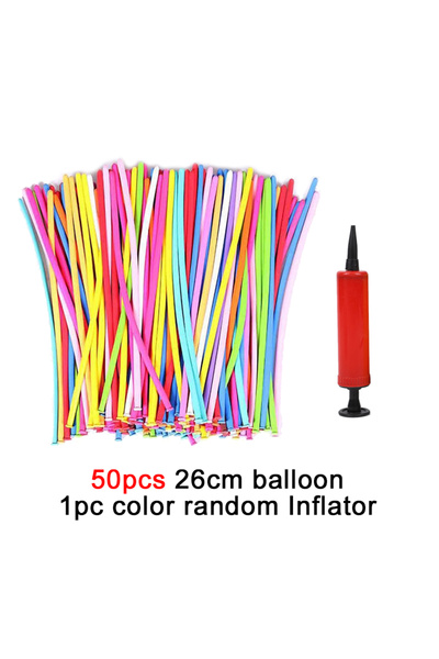 Choice Other 50pcs ChangTiao DQT 50/100pcs Balloon Long Strip Spiral Style Co...