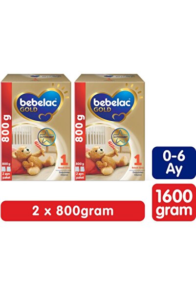 Bebelac Gold Konfor 1 Bebek Sütü 0-6 Ay 800 Gr x 2 Adet 1600 Gr
