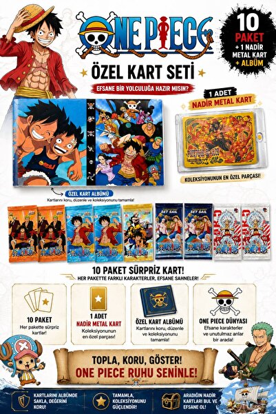 CANTEX TECH One Piece 10 Pack Cards + 1 Rare Metal Protection Included Card a...