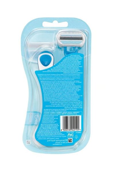 Gillette Venus شفرات حلاقة أوسينا للاستخدام مرة واحدة لراحة إضافية، عبوة من قطعتين