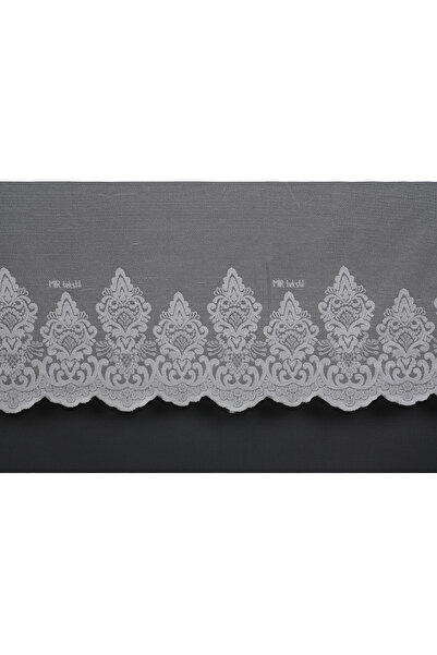 AKÇA TEKSTİL Kdk 2680 Pattern Cream Color Single Wing Ready-Made Pleated Background Curtain 300*260 cm