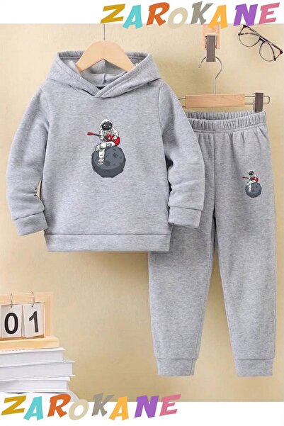 ZAROKANE Guitarist Astronaut Printed Winter Children's Hooded Cotton Insulate...