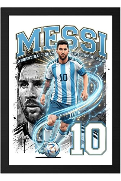 ALAYRA International Argentina Soccer Player A4 Football Wall Art for Bedroom...