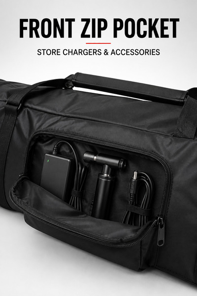Ummelia Electric Scooter Carrying Bag |Heavy-Duty Foldable E-Scooter Storage & Transport Bag with Double Zipper| Front Pocket & Small Accessory Bag