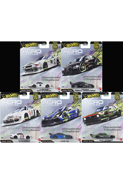 HOT WHEELS Premium Aéro Styles Five-Piece Set Fpy86 - 976U