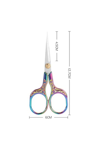 Choice Colored titaniom Sharp Durable Stainless Steel Antique Scissors Profes...