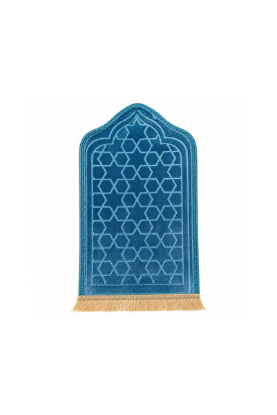 Lacoz Kids Islamic Prayer Mat Soft Velvet Muslim Salah Mat with Mihrab Design...