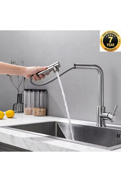 OEM Kitchen Sink Faucet with 2-Function Sprinkler Head and Spiral, Matte Gold...