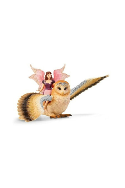 SCHLEICH bayala 70789 Fairy in Flight on Glam-Owl