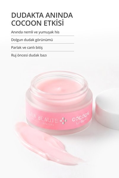 Lien Beaute Cocoon Dudak Nemlendirici Parlatıcı Dolgunlaştırıcı Görünüm Canlandırıcı Baz Etkili Bakım Balmı Lip Balm Hyaluronik Asit Roselle Panthenol