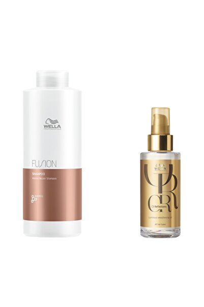 Wella Professionals Set: șampon de păr Fusion, 1000 ml + ulei de păr Reflecti...