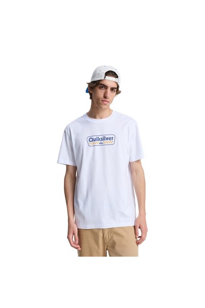 Quiksilver Ev Starting Gri Erkek Beyaz Tişört ERKEK T-SHIRT EQYZT08288