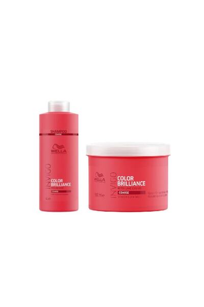 Wella Professionals Set Wella Invigo Brilliance pentru păr gros: Șampon 1000m...