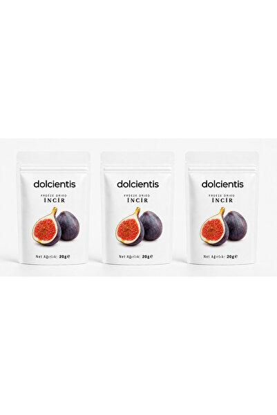 Freeze Dried 3'lü İncir 20 g Dondurularak Kurutulmuş Çıtır Dilim İncir Şeker İlavesiz