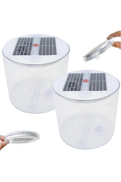 Choice 2pcs Inflatable Solar Lantern, 2PCS Waterproof Solar Camping Lantern w...