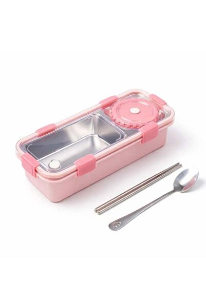 Twisoo Stainless Steel 304 Lunch Box with Gravy Container, 2 Compartment Leakproof Tiffin Box, BPA-Free Food Storage for Kids, School, Office & Travel