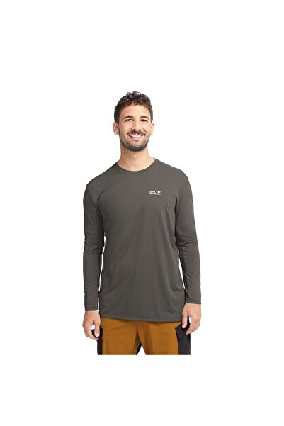 Jack Wolfskin Prelıght Suncool Ls M Erkek Flint T-shırt A65836-f0302