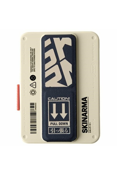 Skinarma Portofel Mirage Spunk compatibil MagSafe cu suport de prindere, Fildeș