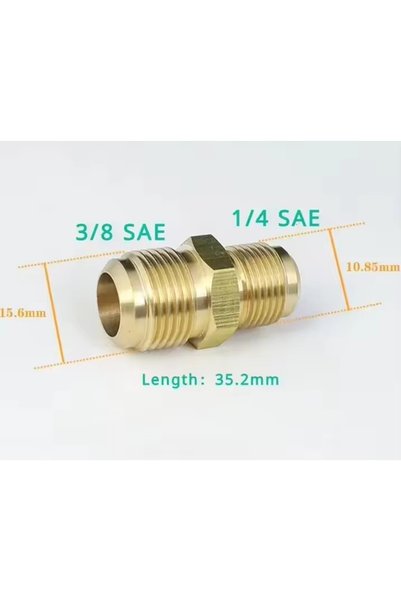 Choice6 1l4 To 3l8 SAE 1pc Air Conditioner 1/4 3/8 1/2 5/8 3/4 SAE 45 Male Fl...