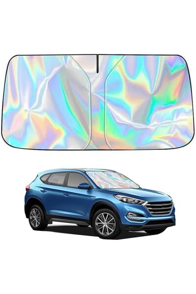 Generic Car Windshield Sunshade Laser Sun Shade with Storage Bag Suitable for...