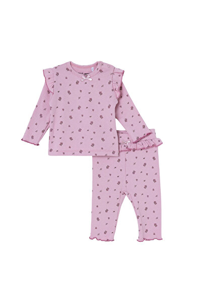 ebebek Hello Baby HelloBaby Kız Bebek Sweatshirt-Alt Çiçek Baskılı Bebe Yaka ...