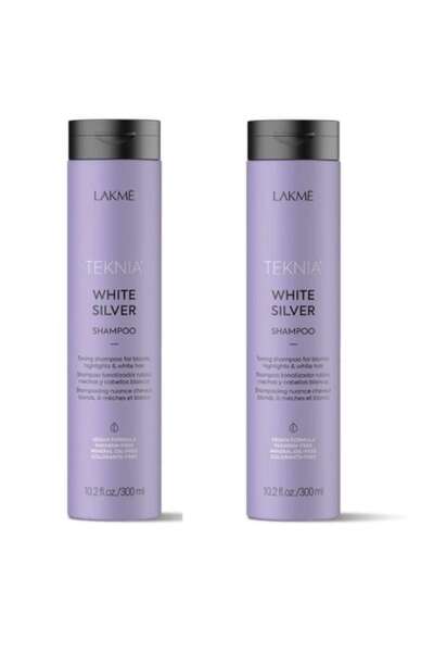 Lakme Set Alb Argintiu: 2 x Șampon 300ml