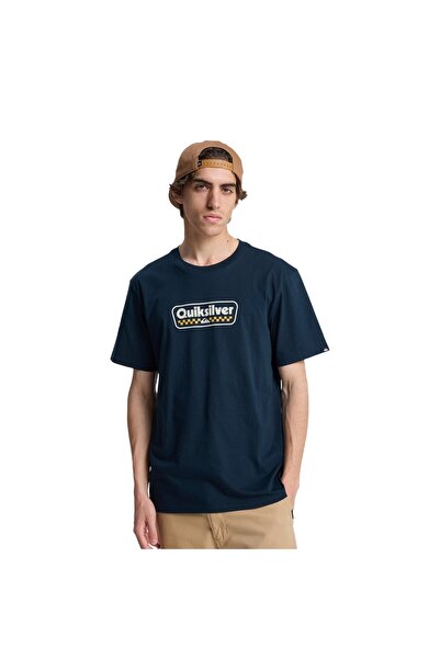 Quiksilver Ev Starting Gri Erkek Mavi Tişört ERKEK T-SHIRT EQYZT08288