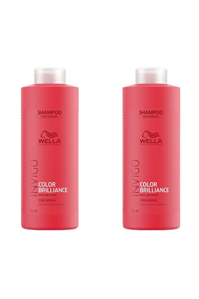Wella Professionals Set Invigo Brilliance Fin/Normal: 2 X Șampon, 1000 ml