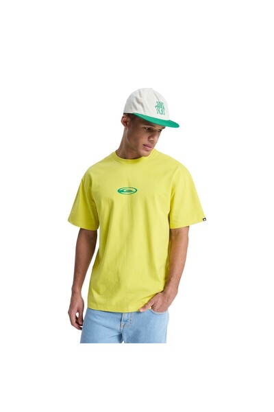 Quiksilver Flowers Surfing Erkek Sarı Tişört ERKEK T-SHIRT EQYZT08301