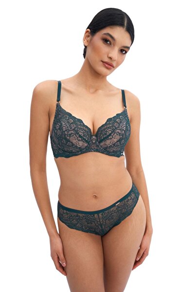 ALLES Marea Elegant Sutien Push-Up din Dantelă Verde 80C