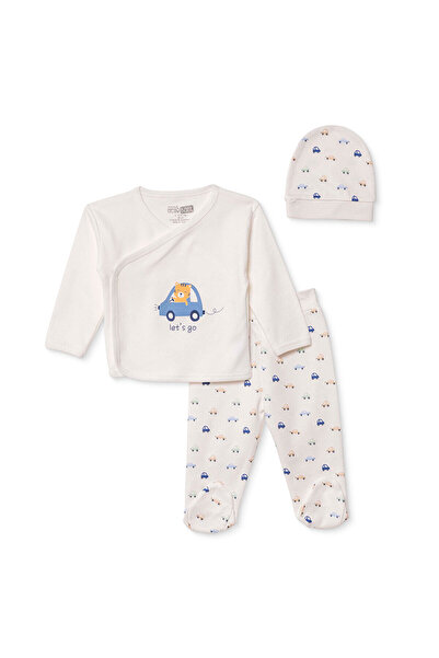 ebebek Hello Baby HelloBaby Yenidoğan Zıbın-Şapka-Patikli